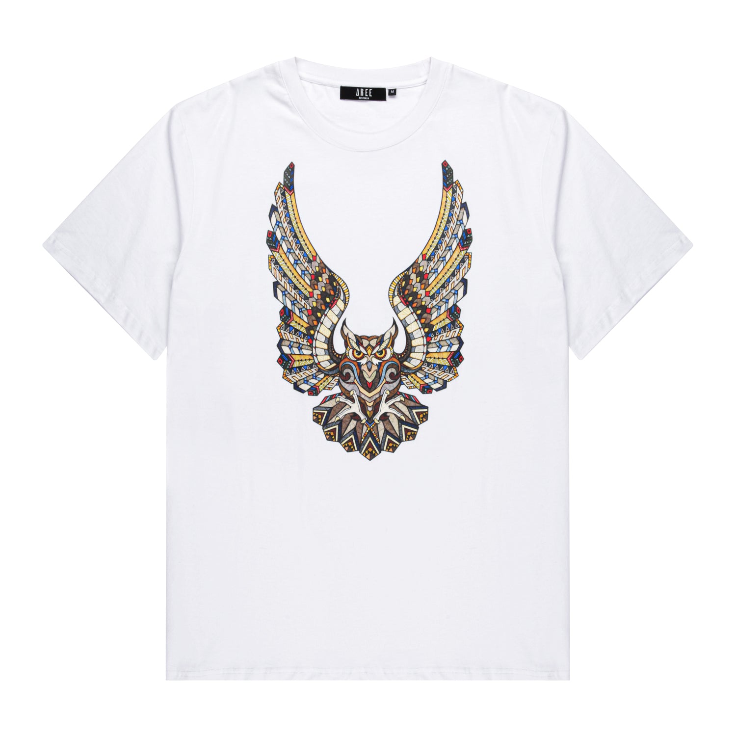 Owl Motif Tee - White