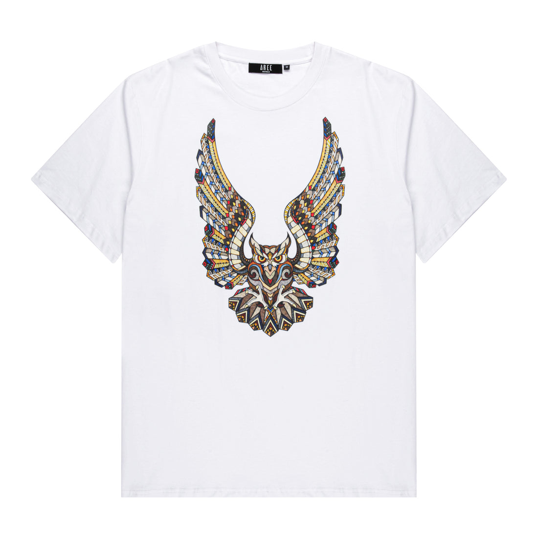 Owl Motif Tee - White
