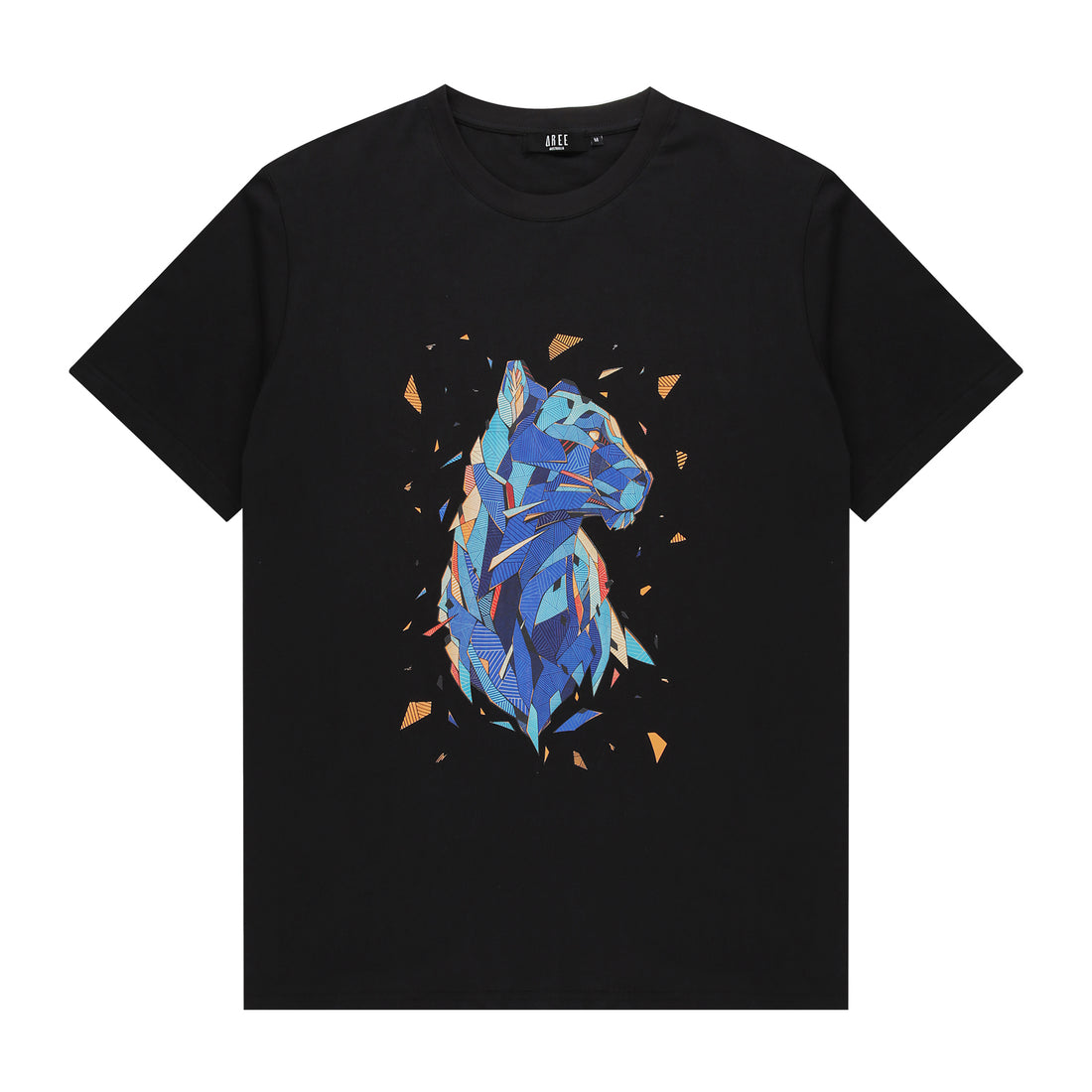 Panther Motif Tee - Black
