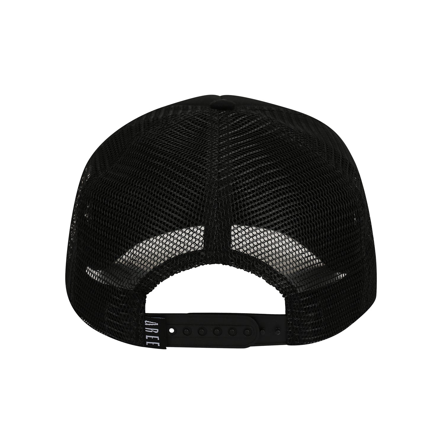 Floral Artwork Trucker Cap – Black Mesh