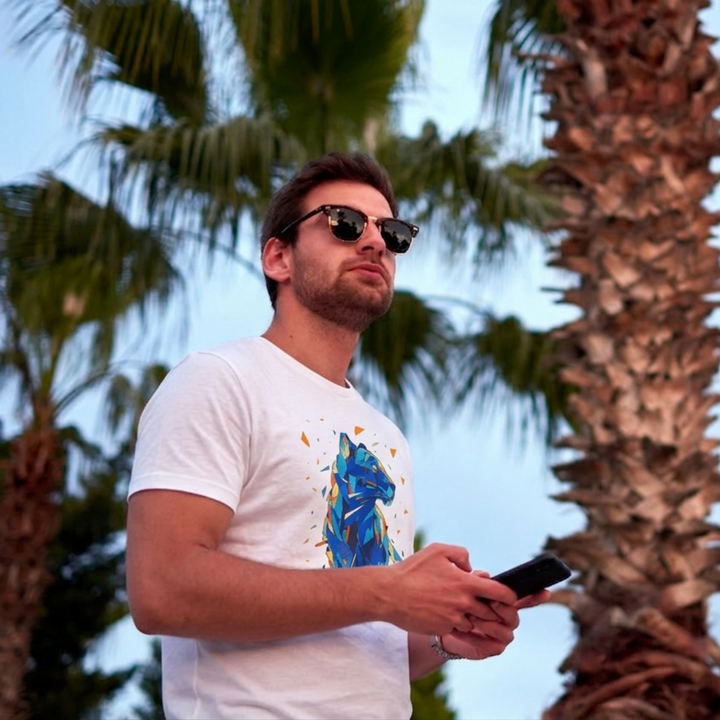 Owl Motif Men Tee - White by AREE Apparel Australian Streetwear Style
