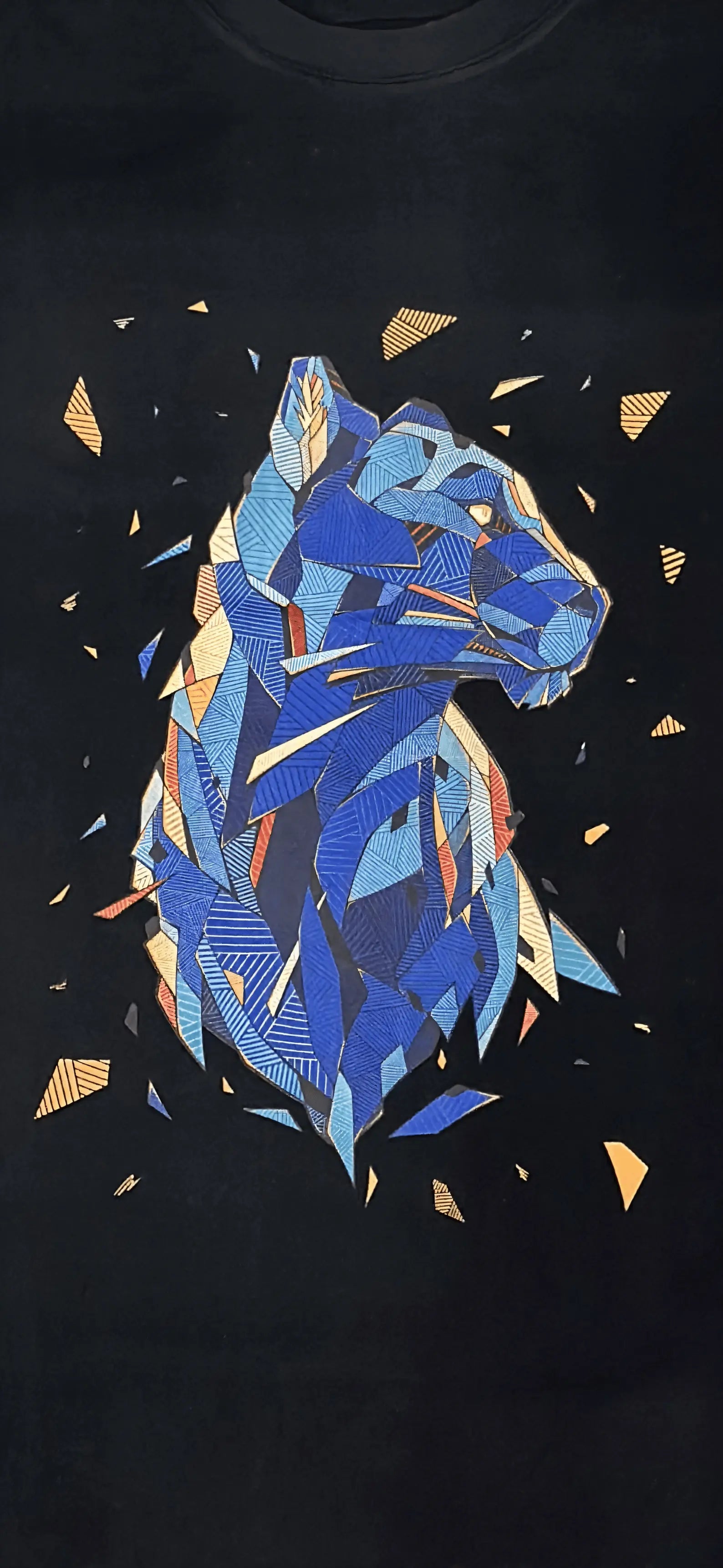 Panther Motif Tee Graphic Image 