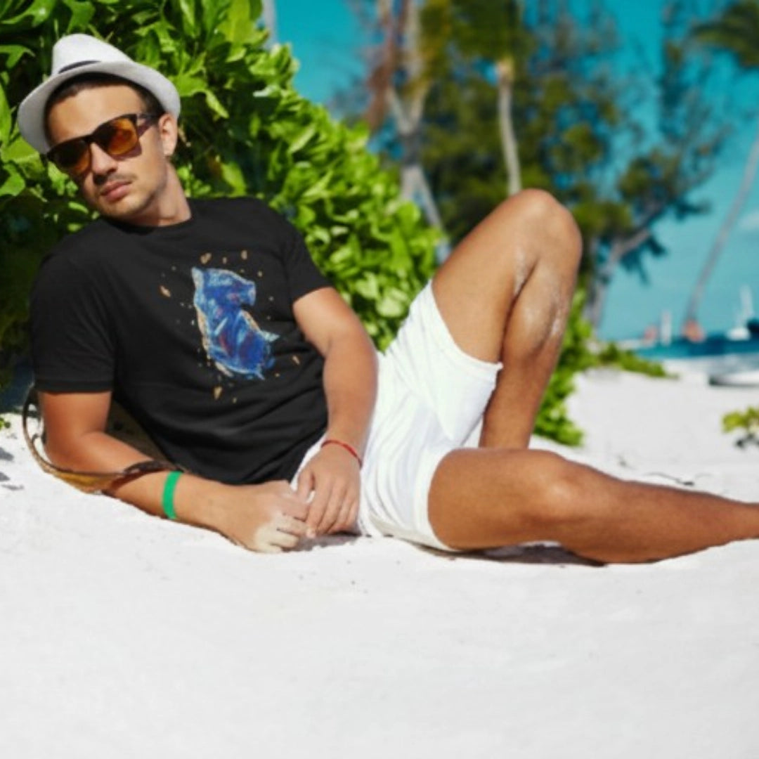 Panther Motif Tee - Black by AREE Apparel Australian Men's Streetwear Style