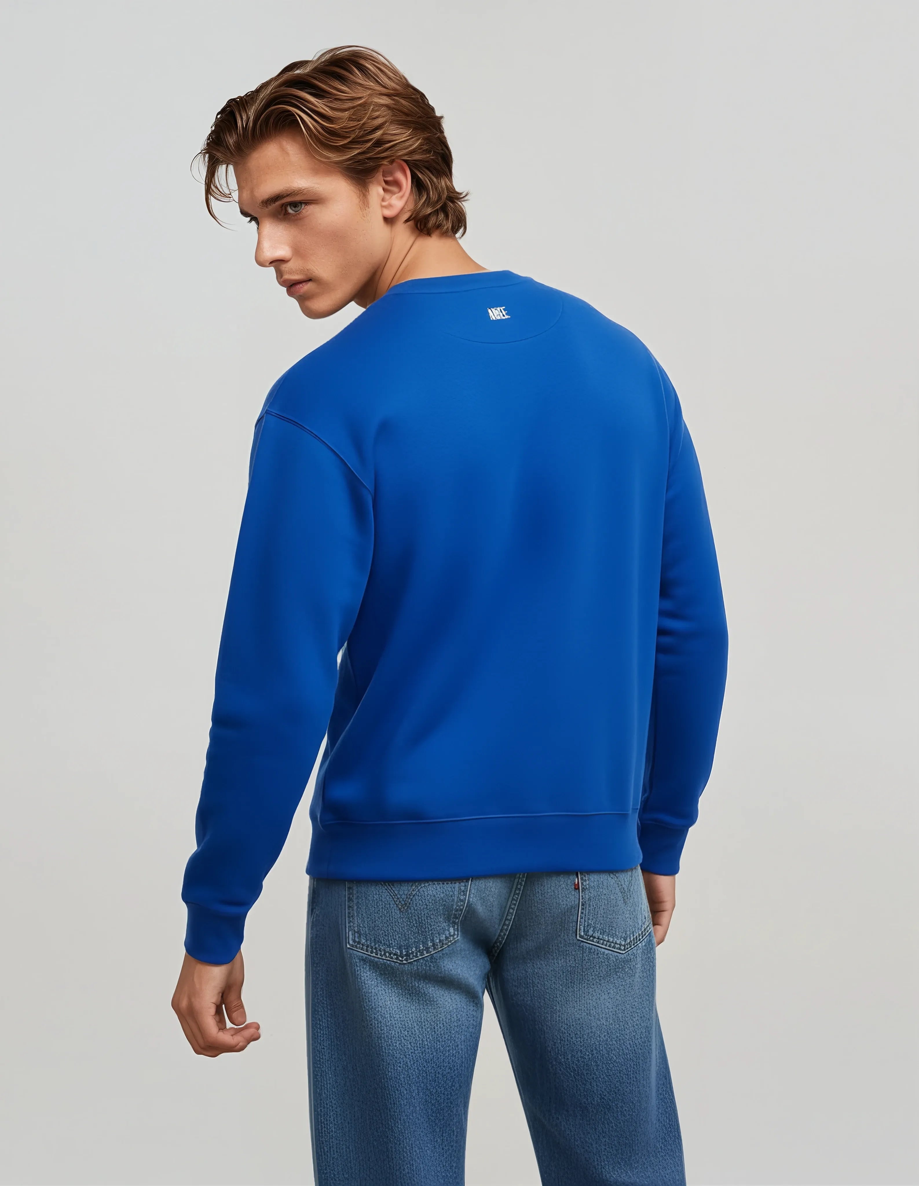 Floral Artwork SweatShirt - Blue Image 2