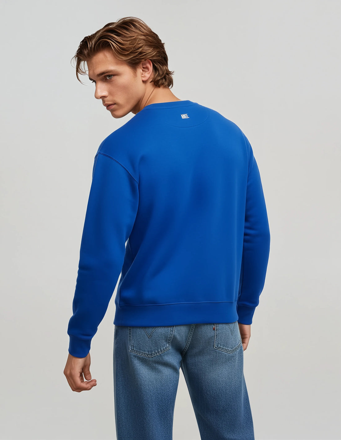 Floral Artwork SweatShirt - Blue Image 2