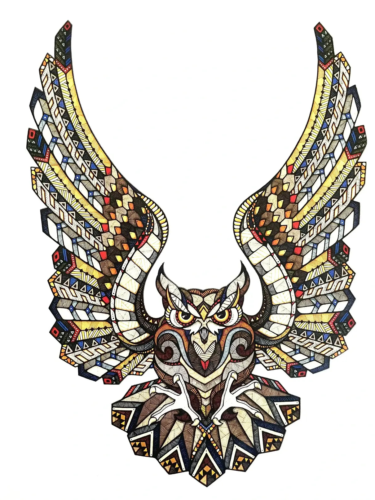 White Owl Graphic Men Tee