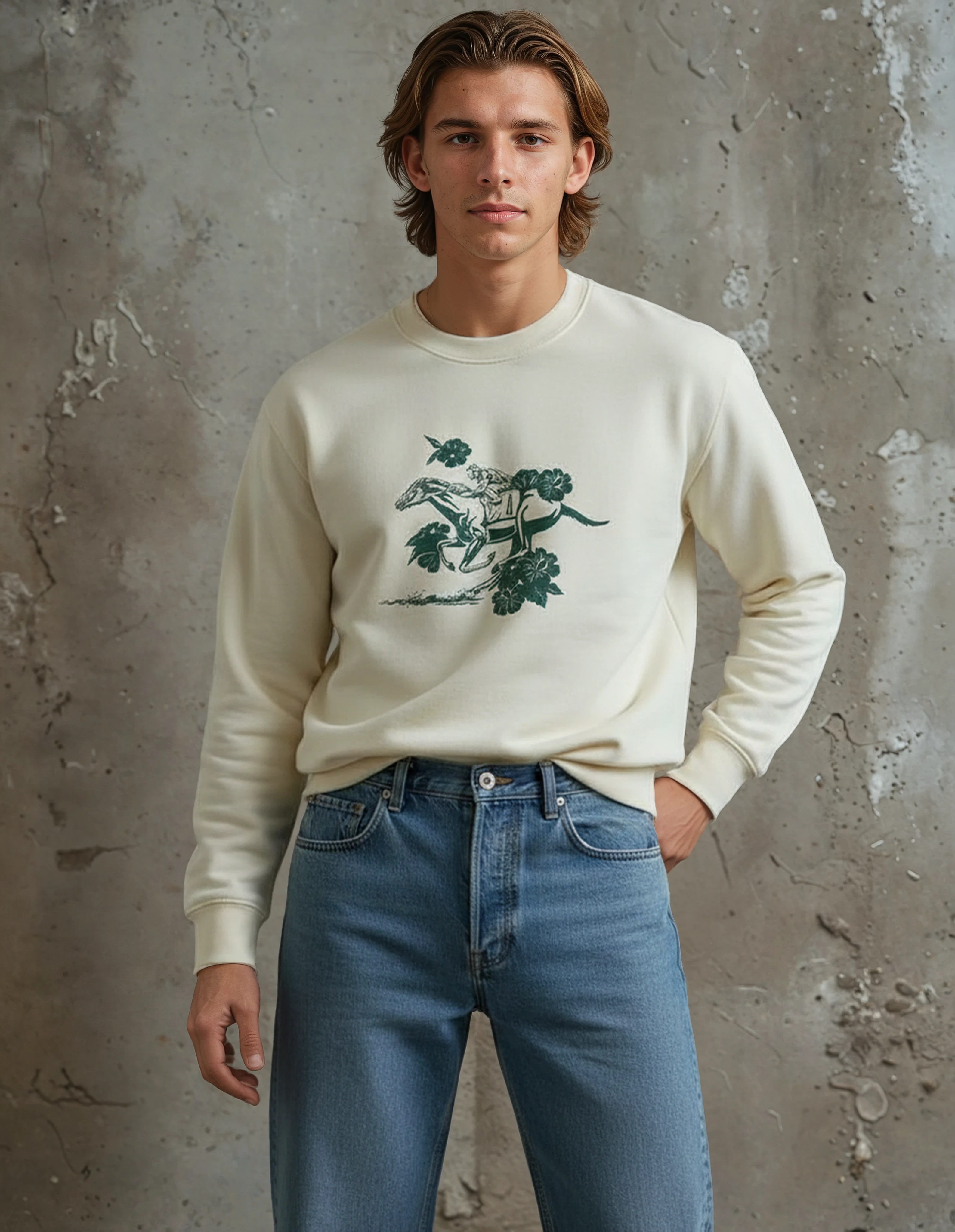 The Winning Bloom Sweatshirt By Aree Men's Streetwear Design Australia