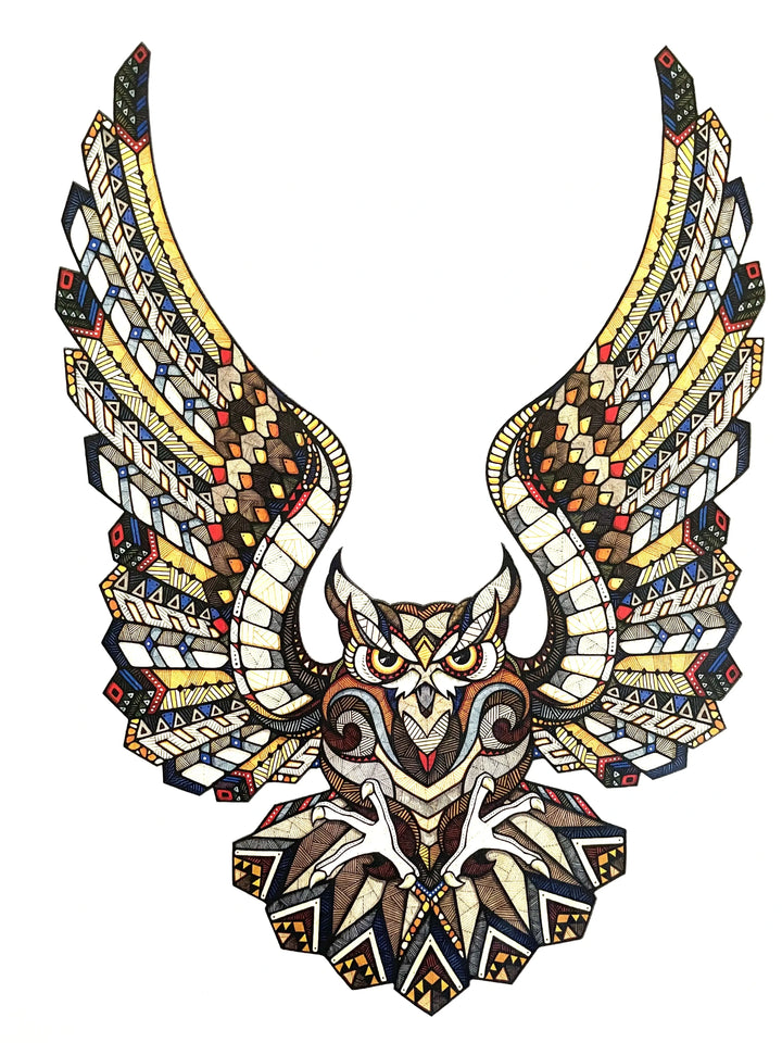 Organic Cotton Owl Motif Tee | Everyday Comfort